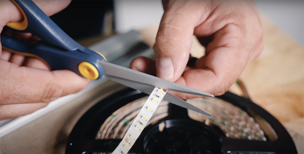 Cutting a strip light