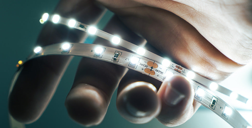 Holding a strip light