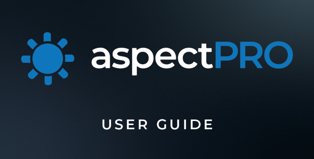 aspectPRO User Guide: Unlock the Full Potential of Your Pro Account