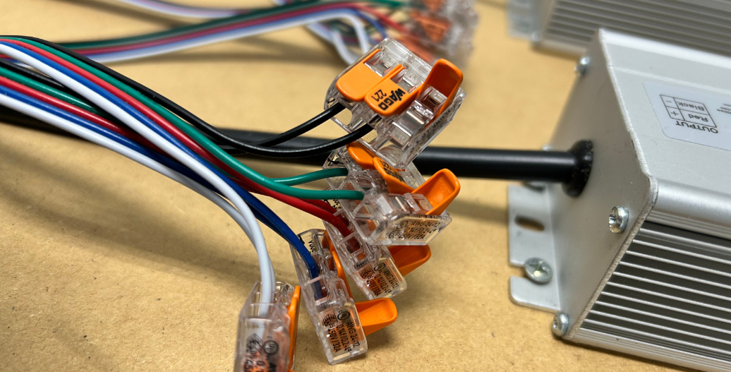 Organized LED wires