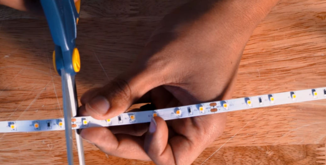 Cutting a strip light