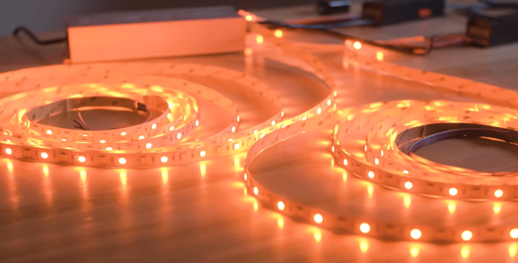 Orange strip light