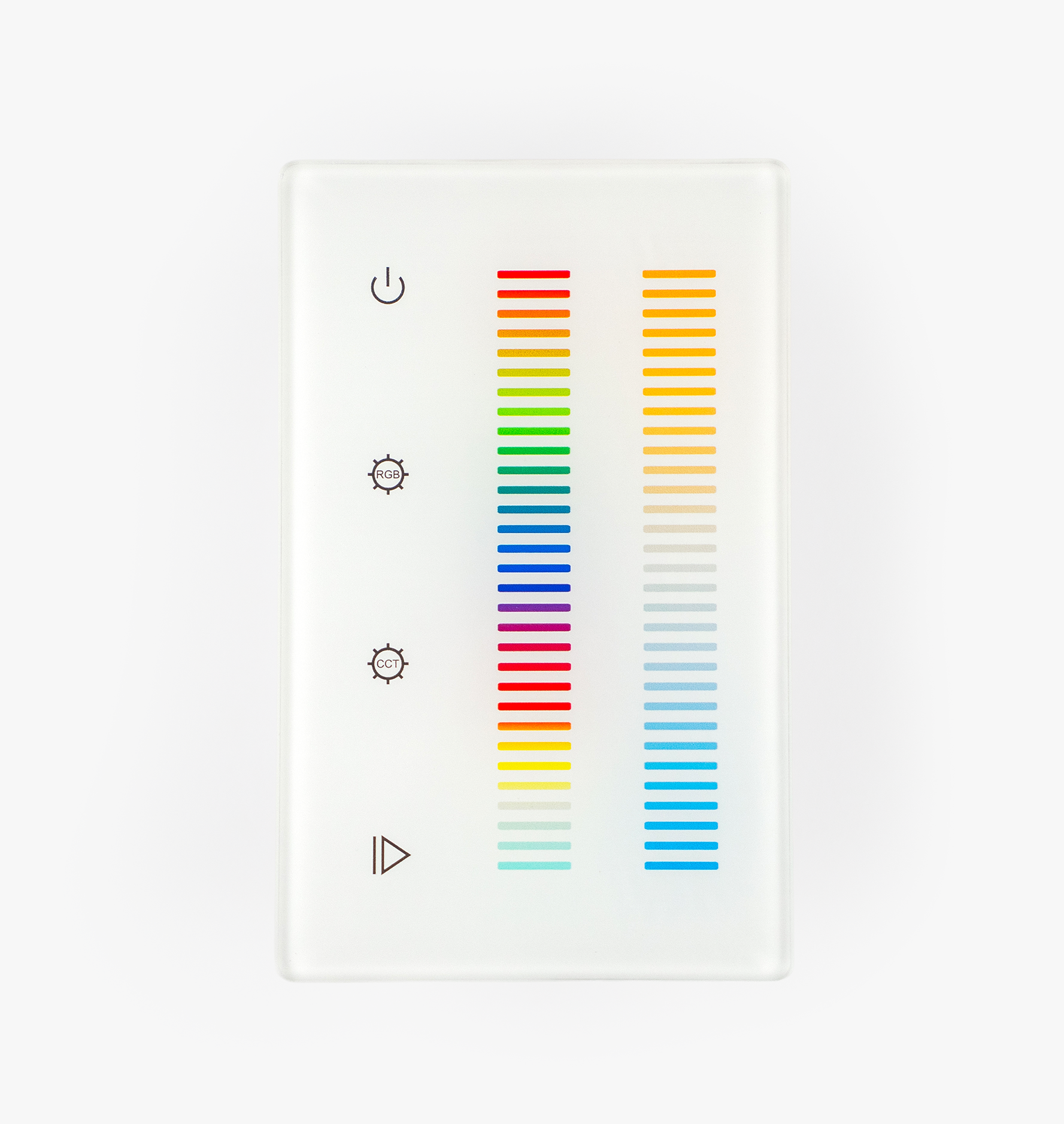 In-Wall Touch Panel Controller DMX + RF for RGBCCT Lights