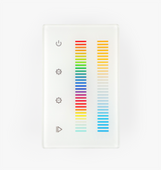In-Wall Touch Panel Controller DMX + RF for RGBCCT Lights