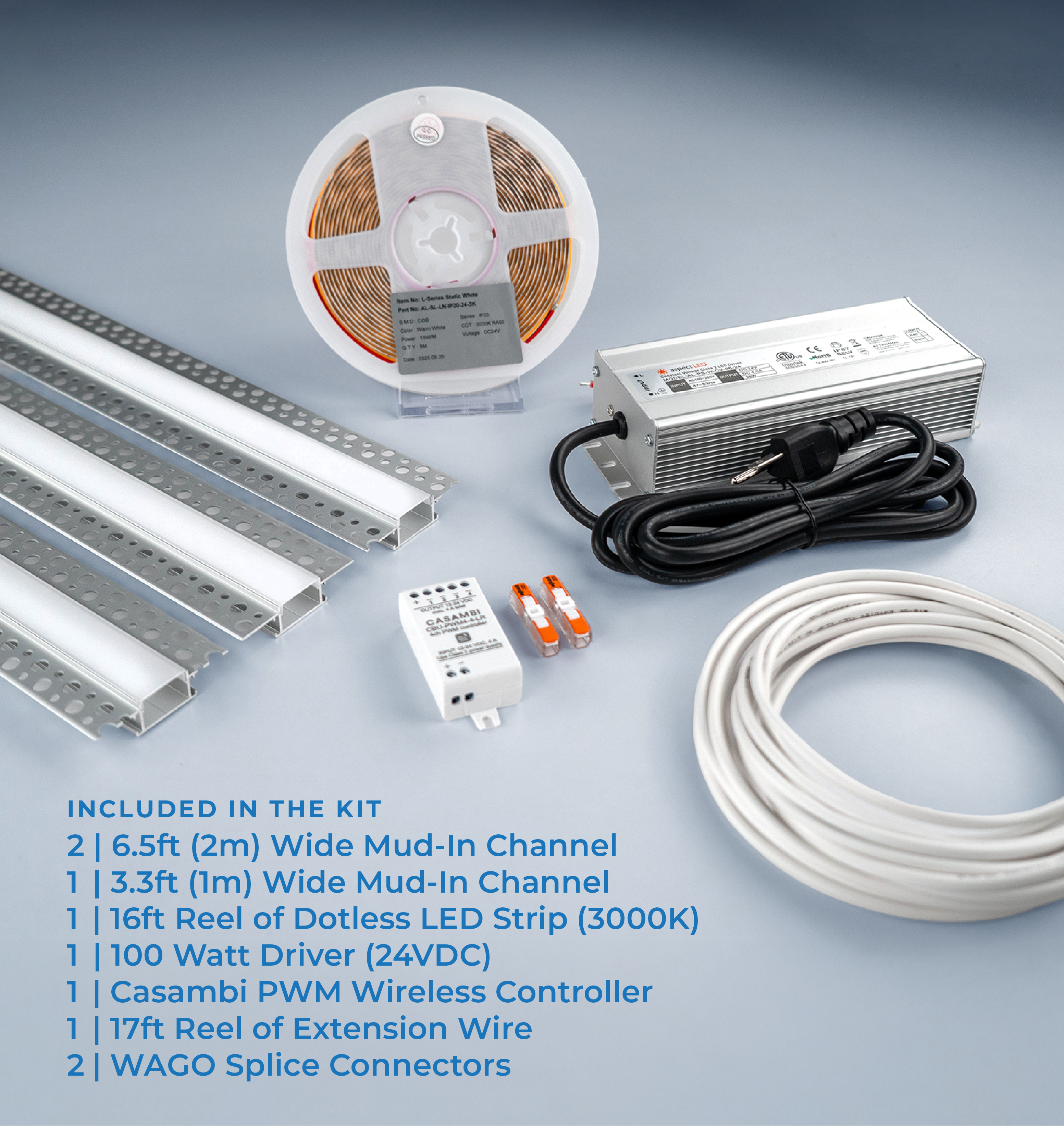 Mud in Channel Strip Light Kit