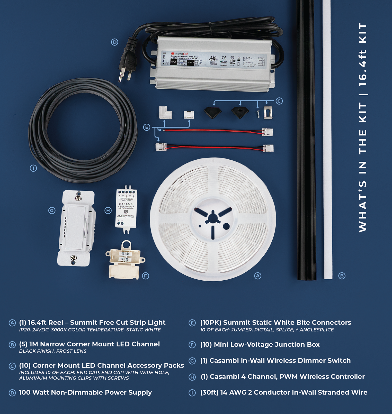 Toe Kick Lighting Kit