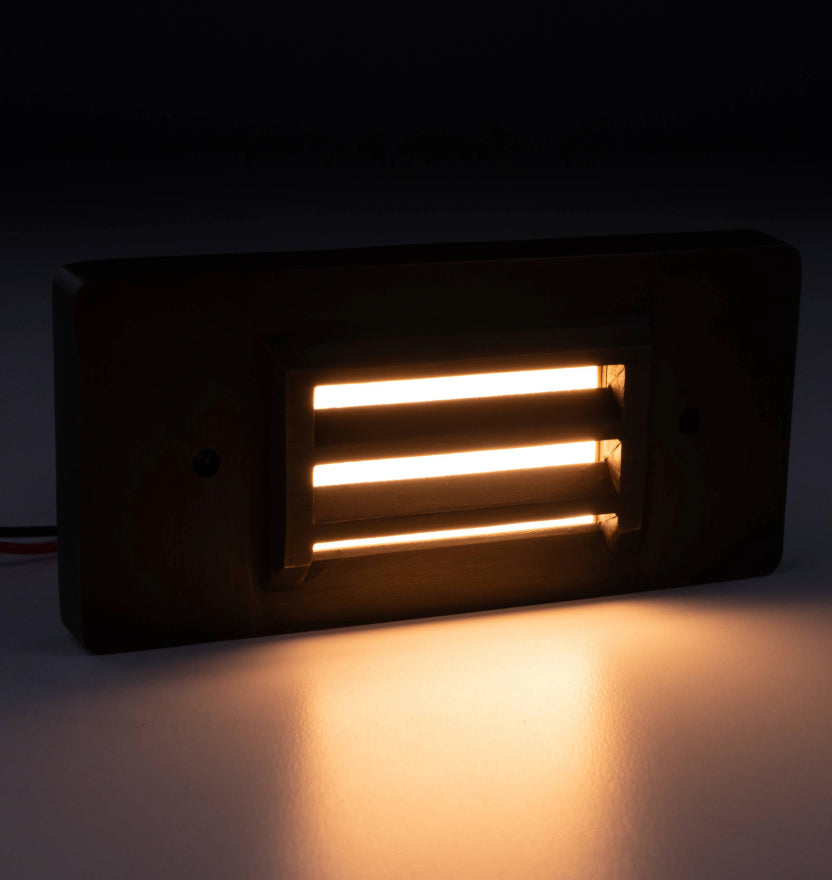 Louvered LED Step Light