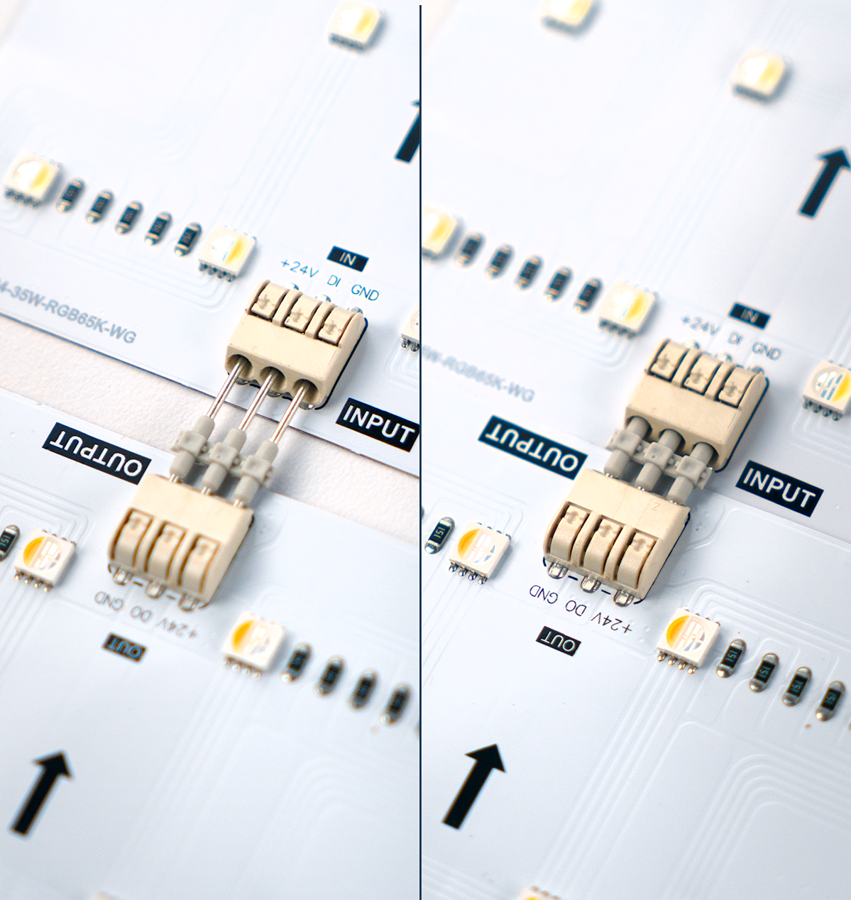 3-Wire Light Sheet Connector - SPI RGBW Pigtail