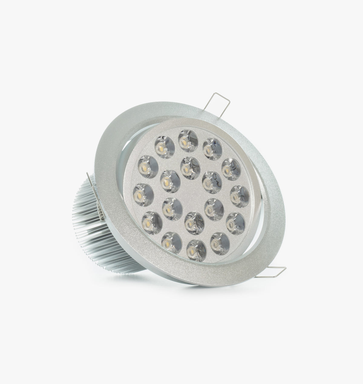 6.3" Recessed Light for Flat or Sloped Ceilings - 18 LED (18W) - Black