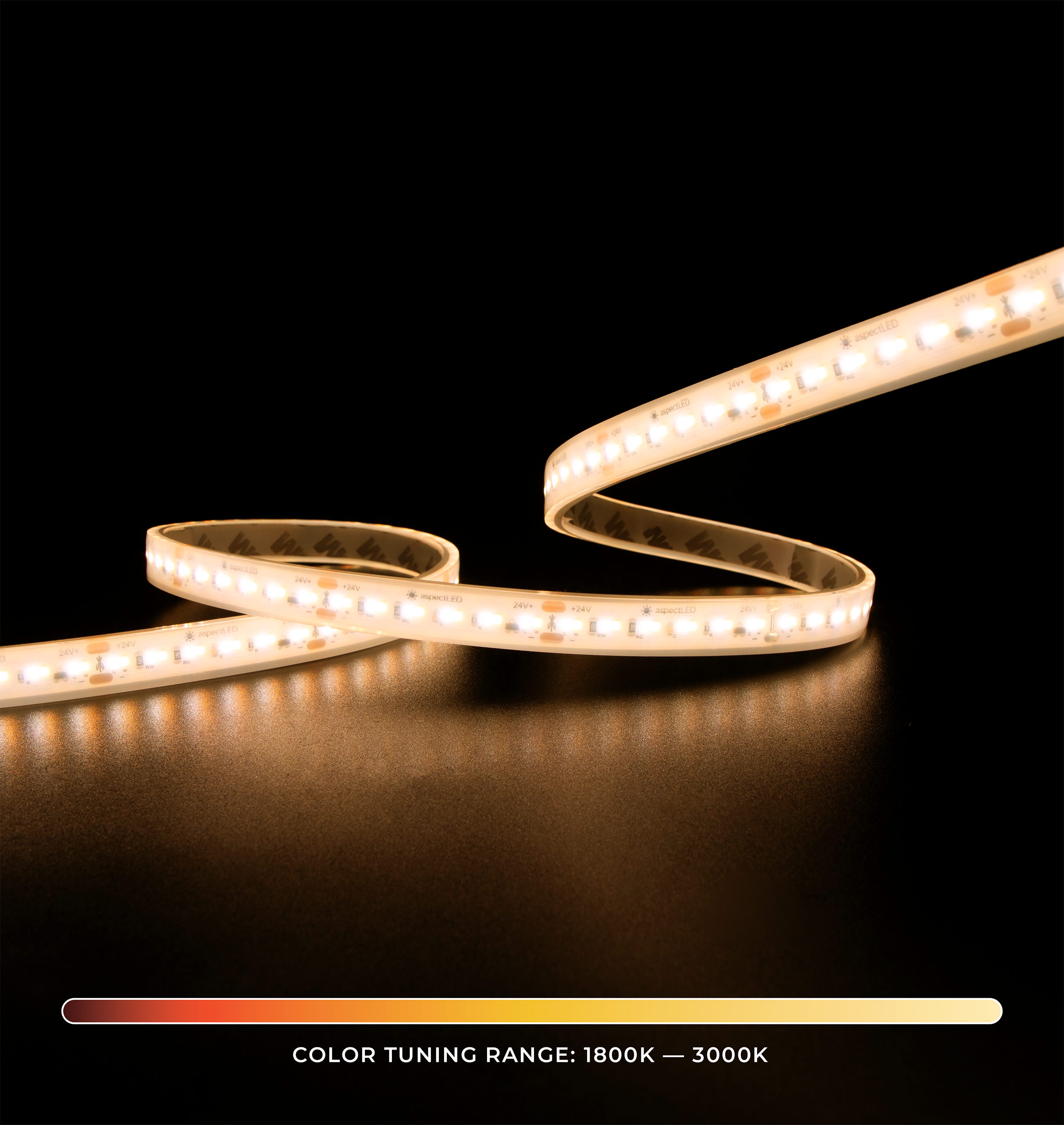 Architect LED Strip Light - Dim to Warm, Waterproof