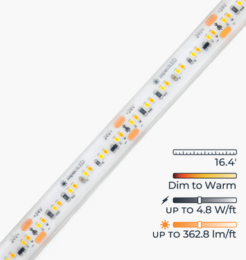 Architect LED Strip Light - Dim to Warm, Waterproof