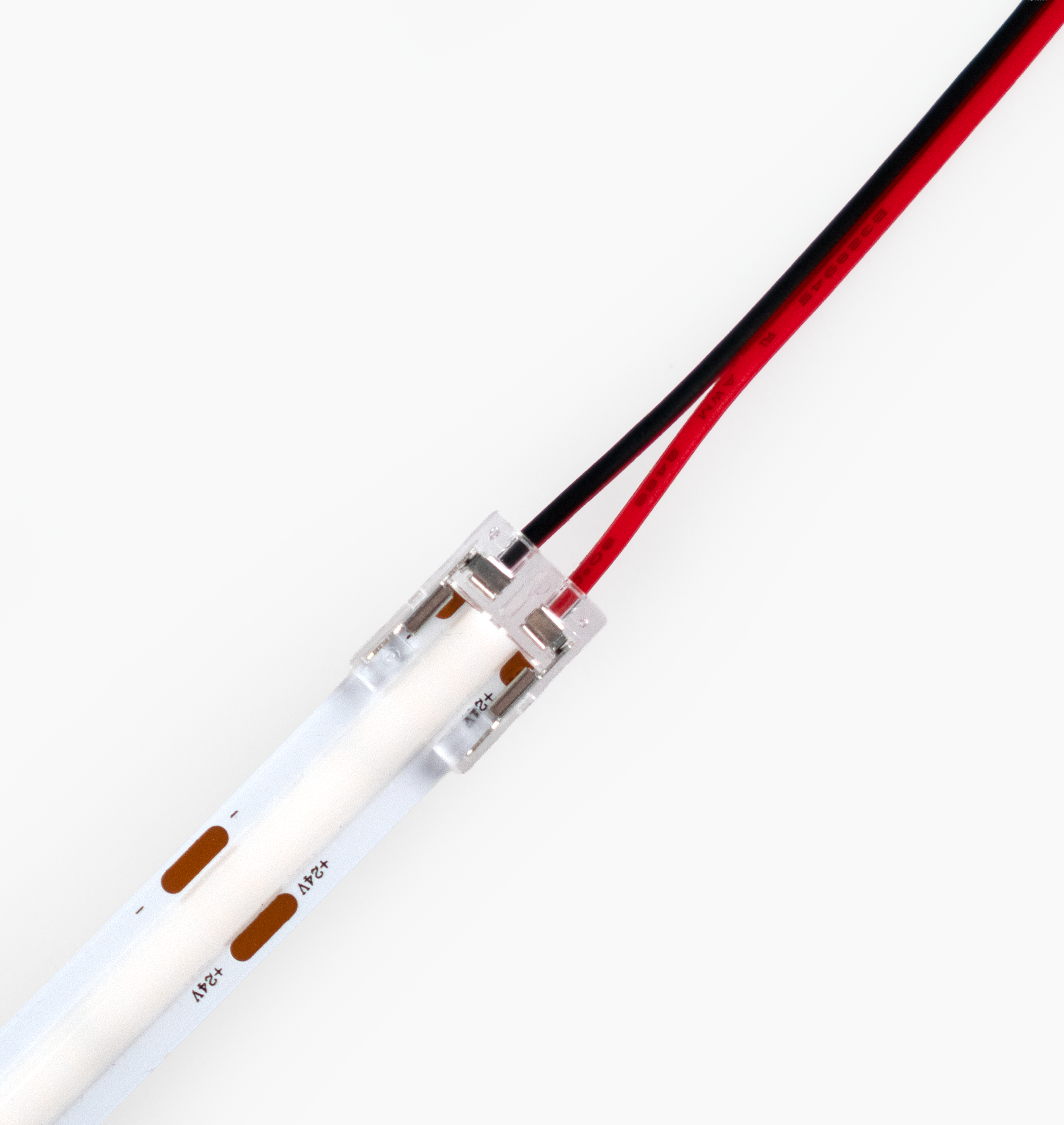 Summit Static White Solderless Pigtail Bite Connector