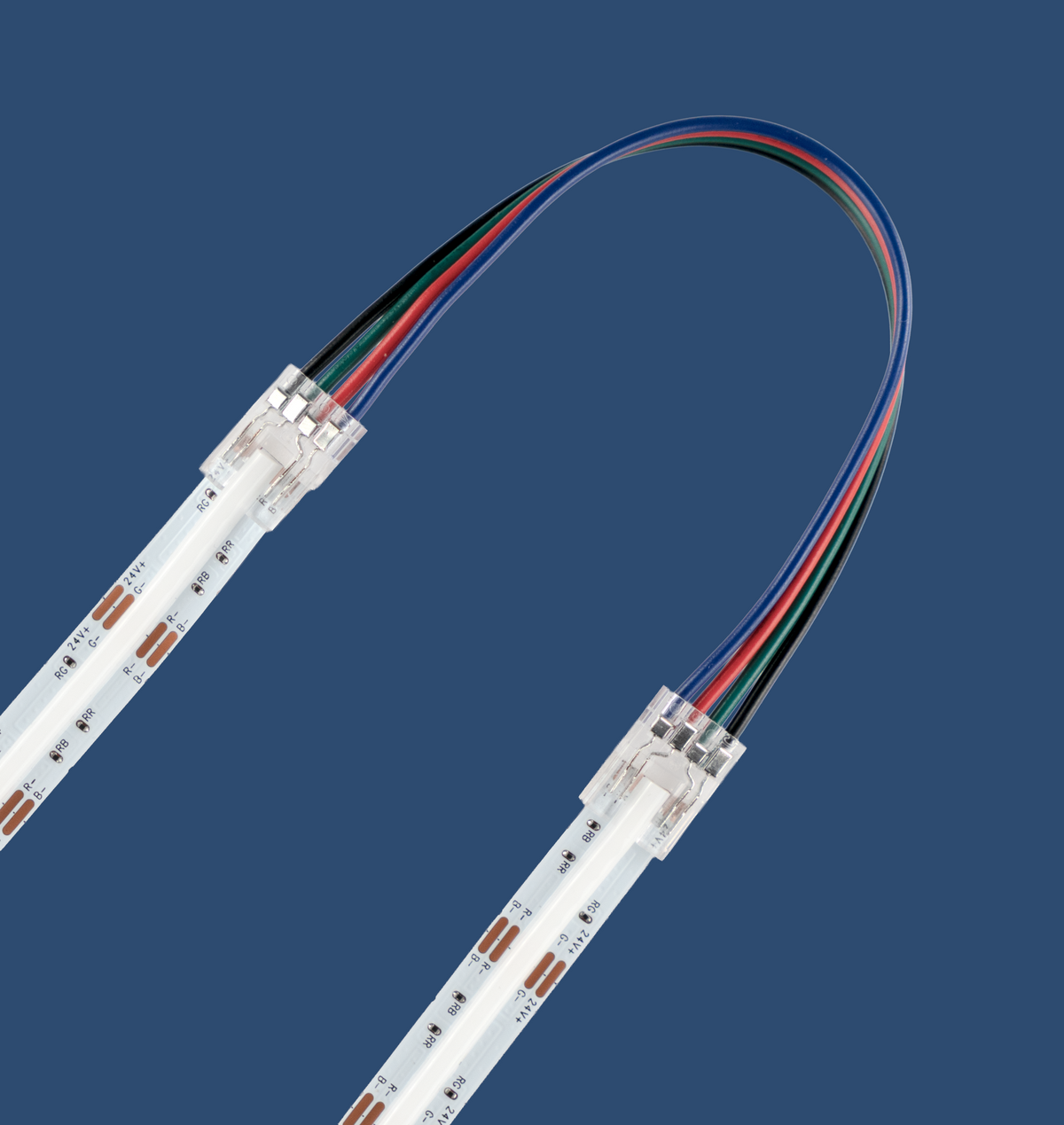 Dotless RGB Solderless Jumper Bite Connector