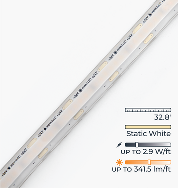 Summit LED Strip Light - Static White, 32ft, Waterproof