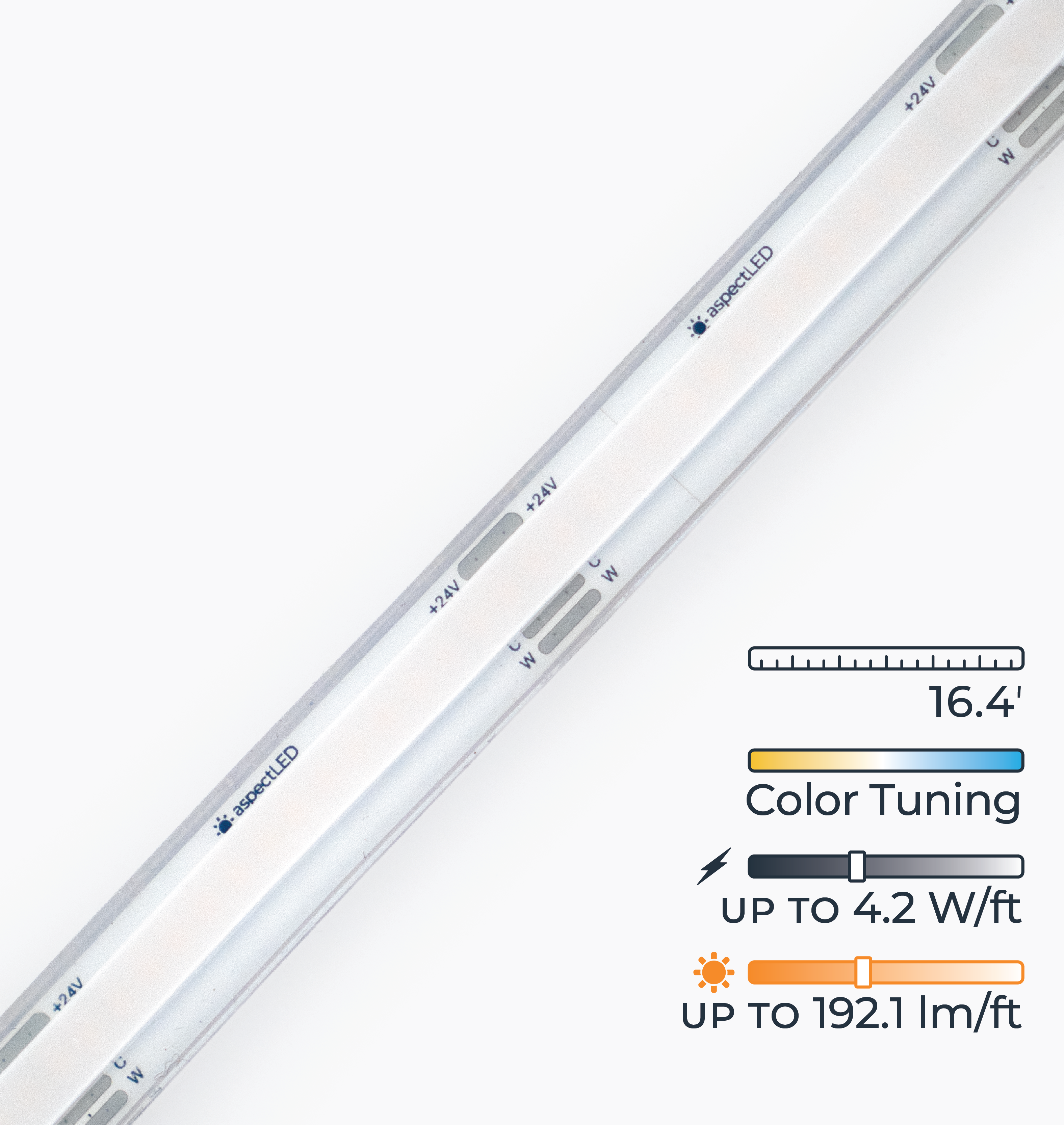 Summit LED Strip Light – Tunable White, Waterproof
