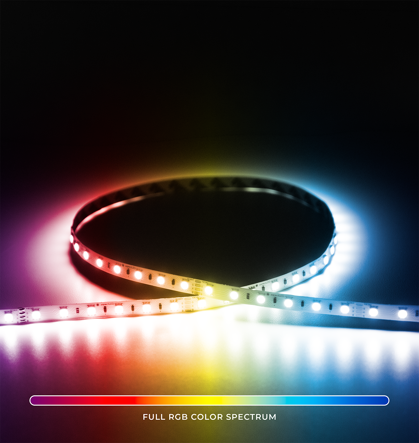 Endless LED Strip Light - RGB Color Changing, 32ft