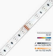 Endless LED Strip Light - RGB Color Changing, 32ft, Waterproof
