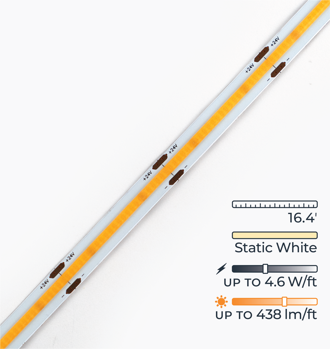 Dotless™ LED Strip Lights – Static White