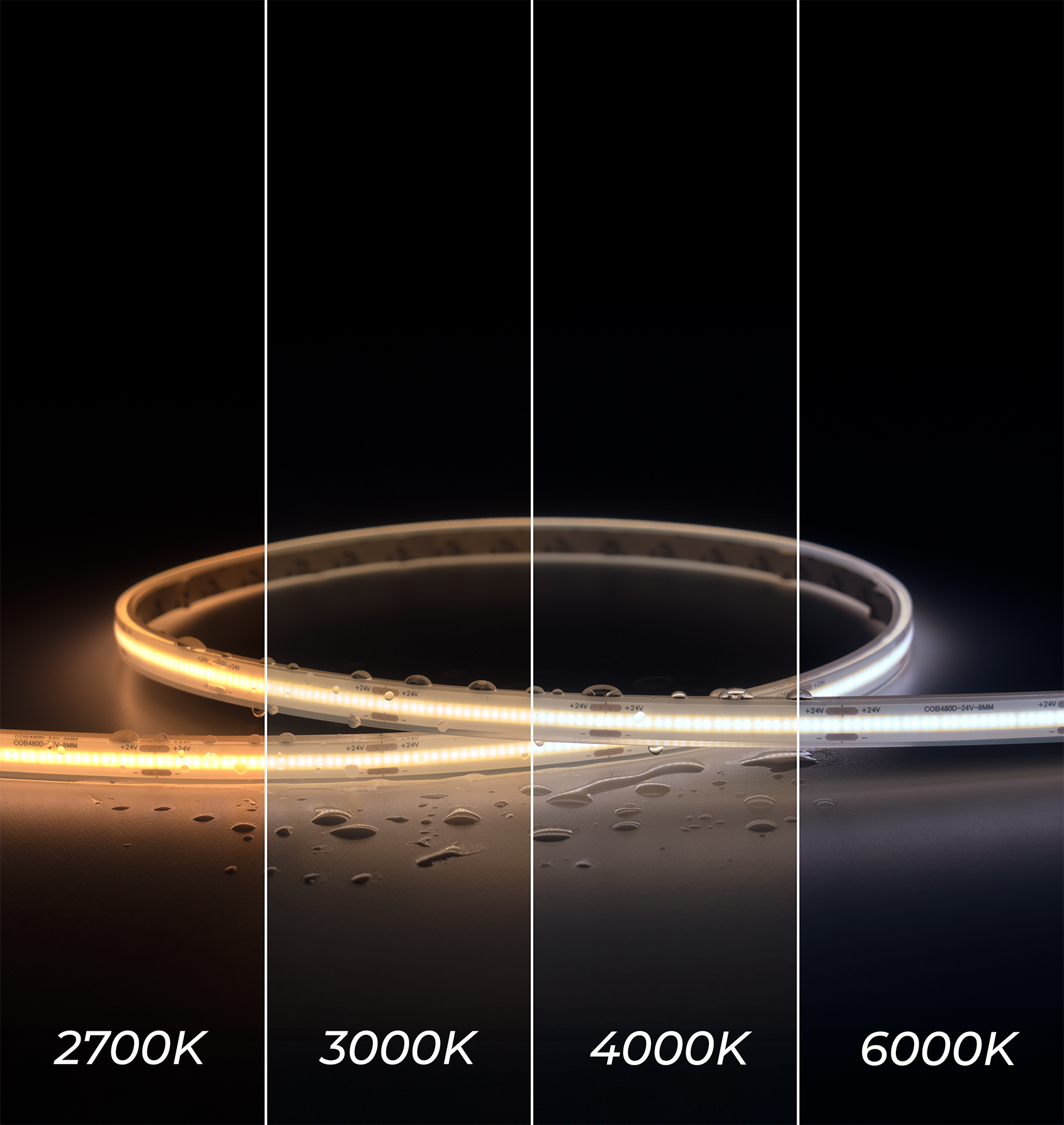 Dotless™ LED Strip Lights – Static White - Waterproof