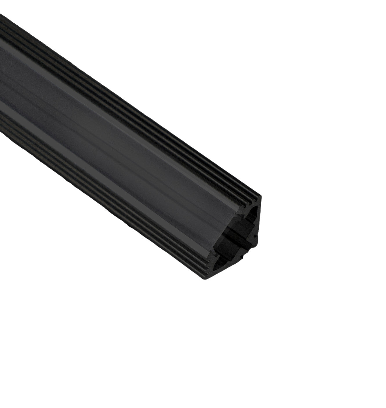 Corner Mount LED Channel, Narrow - Black - 1