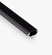 Corner Mount LED Channel, Wide - 1 - Black
