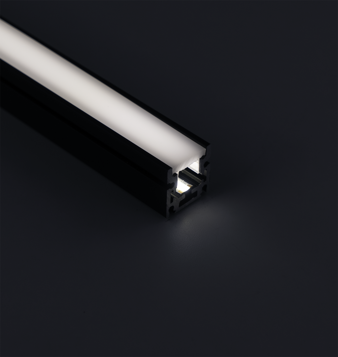 In Floor LED Channel, Universal Wide (IP65) - Black - 1