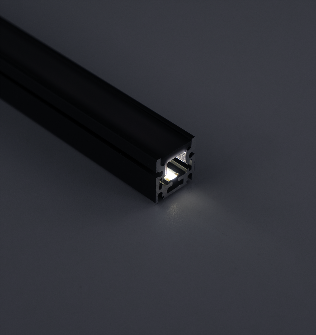 In Floor LED Channel, Universal Wide (IP65) - Black - 1