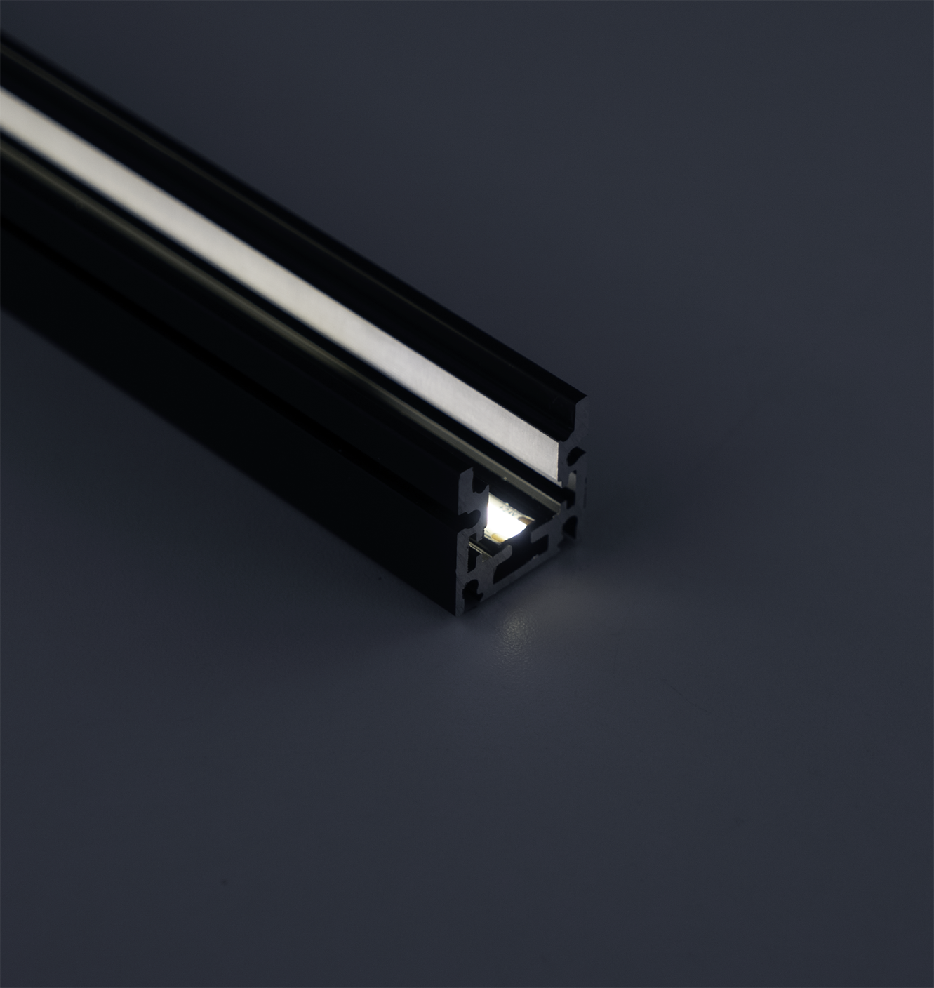 In Floor LED Channel, Universal Wide (IP65) - Black - 1