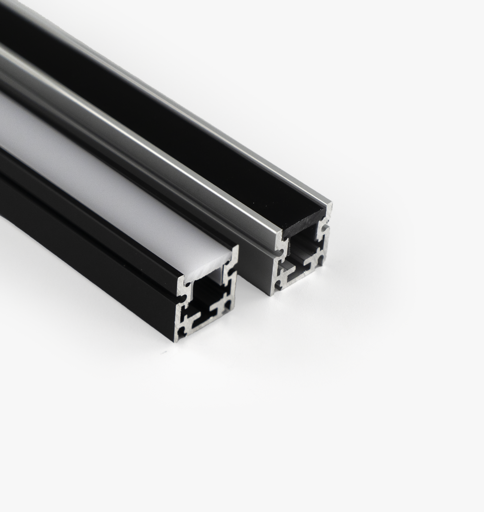 In Floor LED Channel, Universal Wide (IP65) - Black - 1