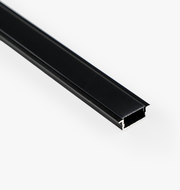 Recessed LED Channel, Universal Wide - Black - 1