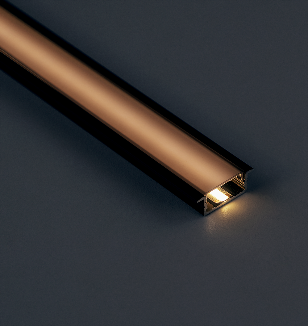 Recessed LED Channel, Universal Wide - Black - 1