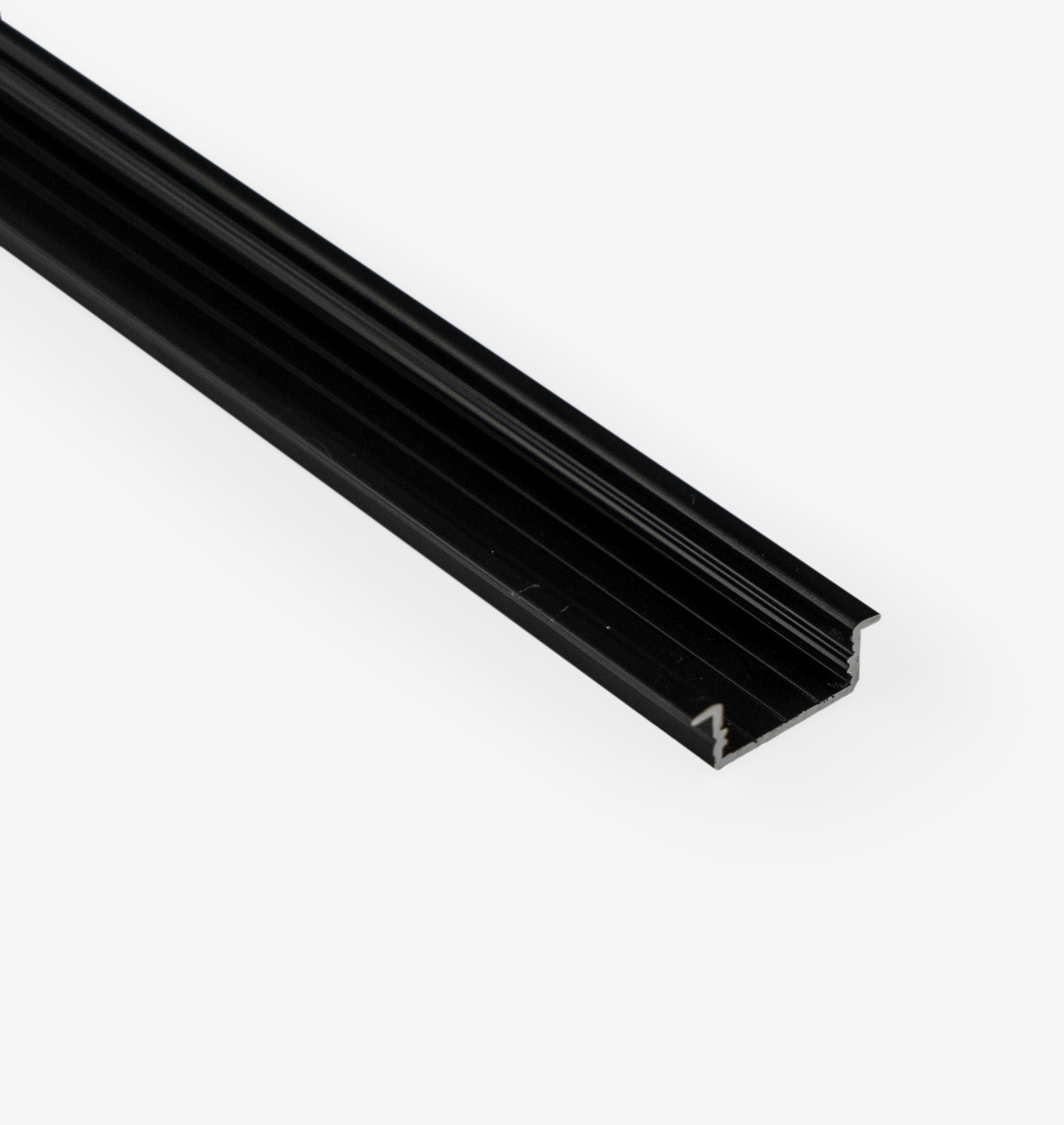 Recessed LED Channel, Universal Wide - Black - 1