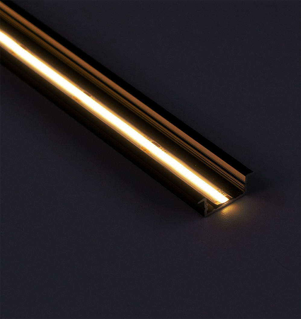 Recessed LED Channel, Universal Wide - Black - 1