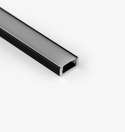 Surface Mount LED Channel, Narrow - Black - 1