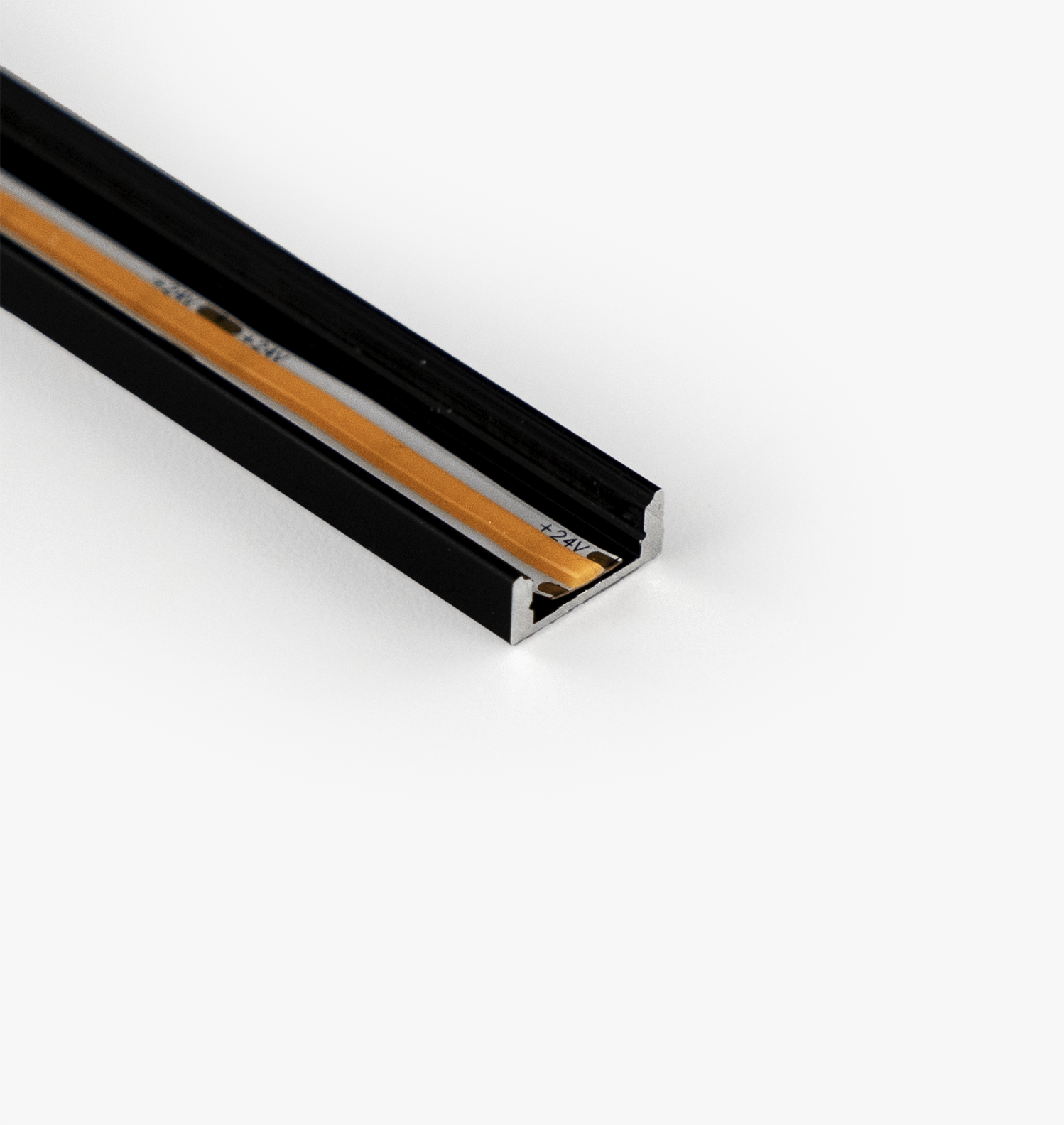 Surface Mount LED Channel, Narrow - Black - 1