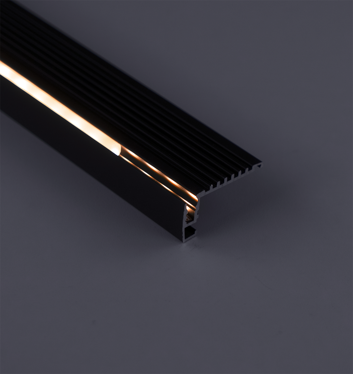 GloTread Micro LED Channel - Black