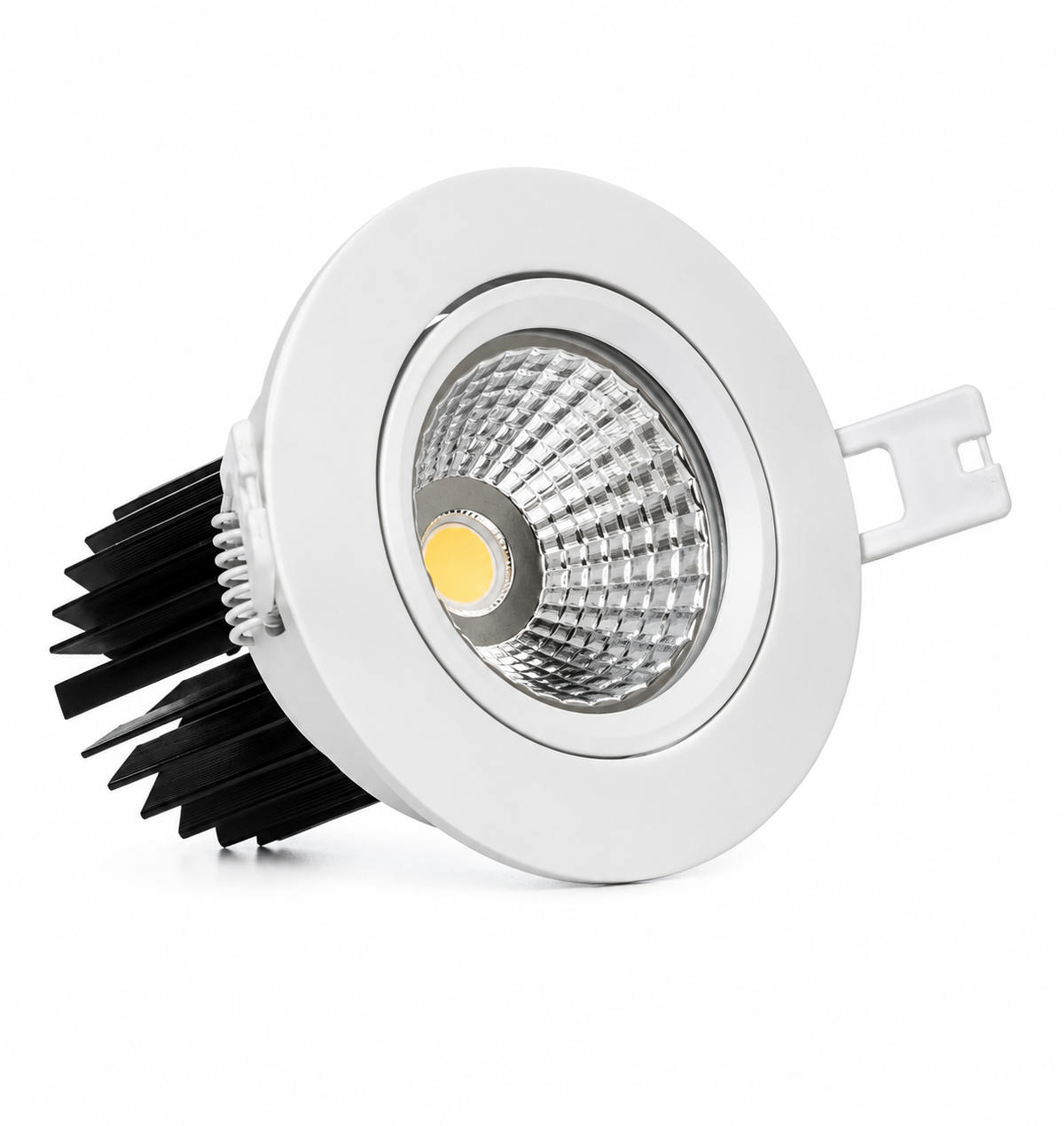 3.5" Single Array LED Recessed Light for Flat or Sloped Ceilings - 10W 3" Cut Out Size