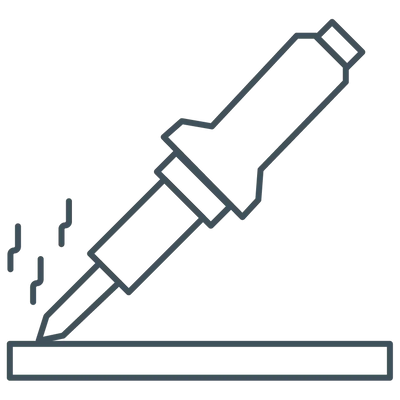 Soldering Iron For Light Sheet Installation