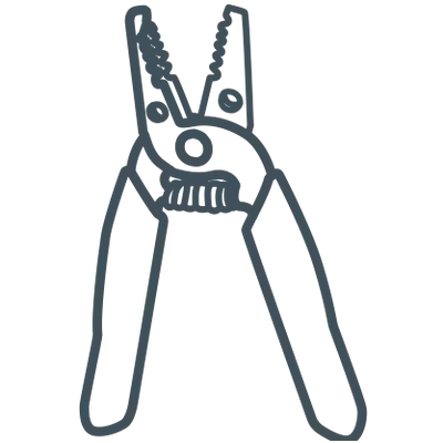 Wire Stripper For Light Sheet Installation