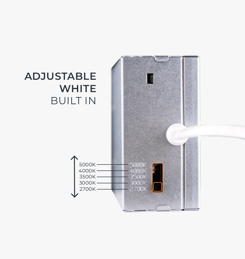 6.5" Adjustable White Ultra-Thin Round Recessed Light (15W)