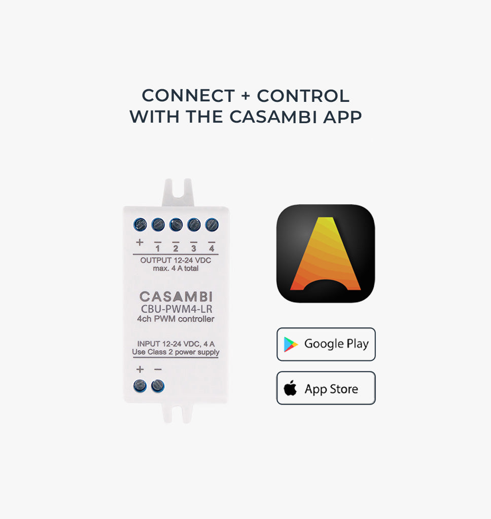 Casambi 4 Channel, PWM Wireless Controller, Long Range