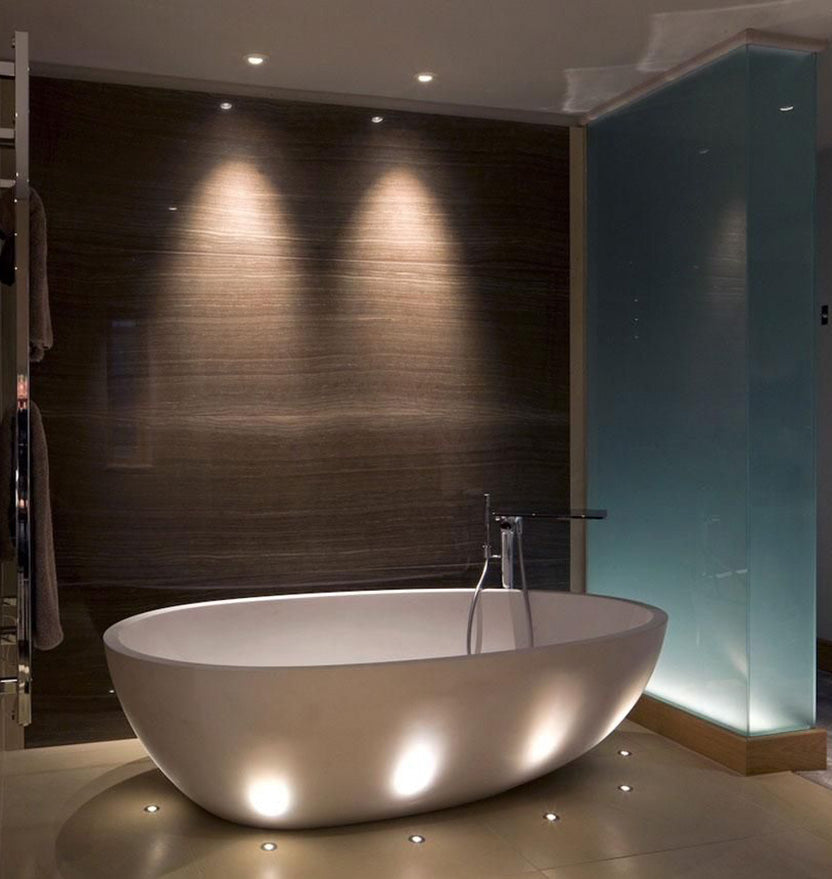 Compact In-Ground/In-Wall LED Light (Flat Bezel) - Ultra Bright (3W)