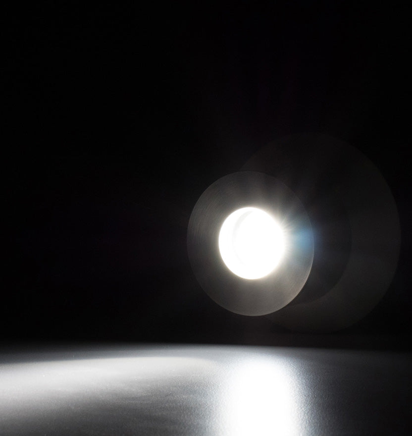 Compact In-Ground/In-Wall LED Light (Flat Bezel) - Ultra Bright (3W)