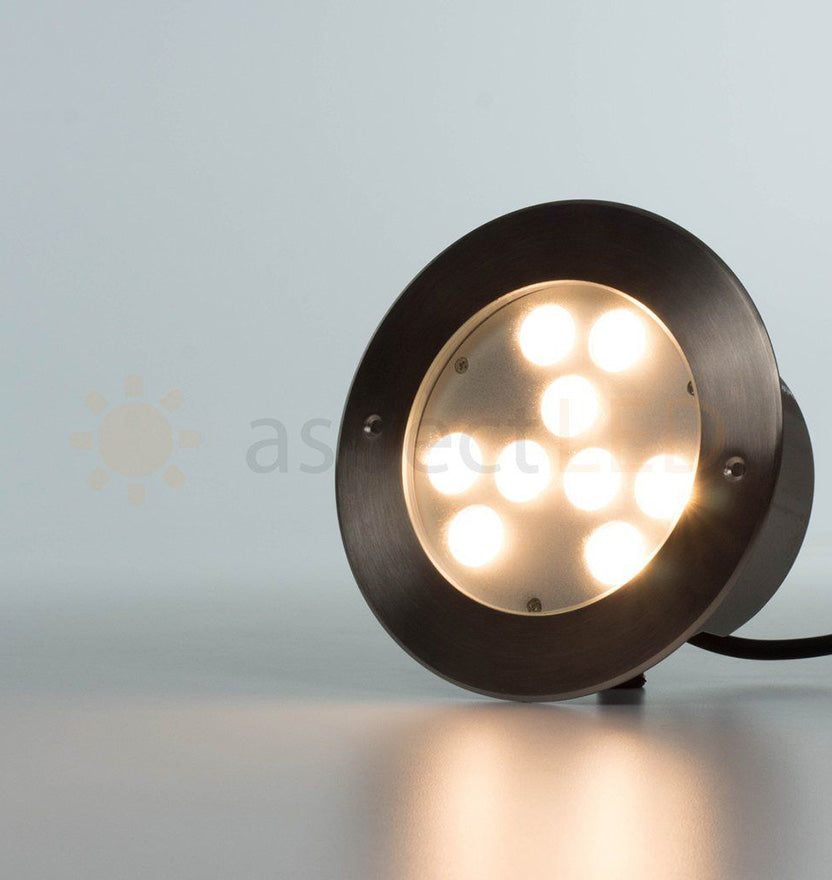 9 LED Large In-Ground/In-Wall LED Light - Ultra Bright (27W)