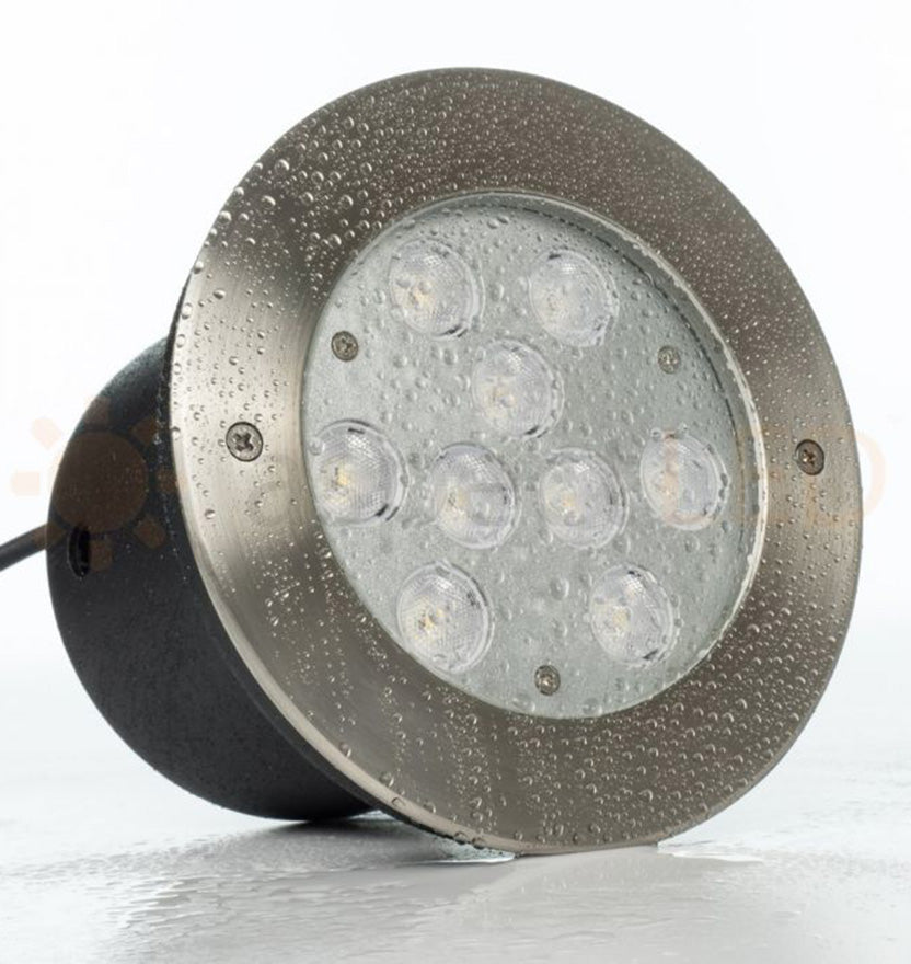 9 LED Large In-Ground/In-Wall LED Light - RGB+White (36W)