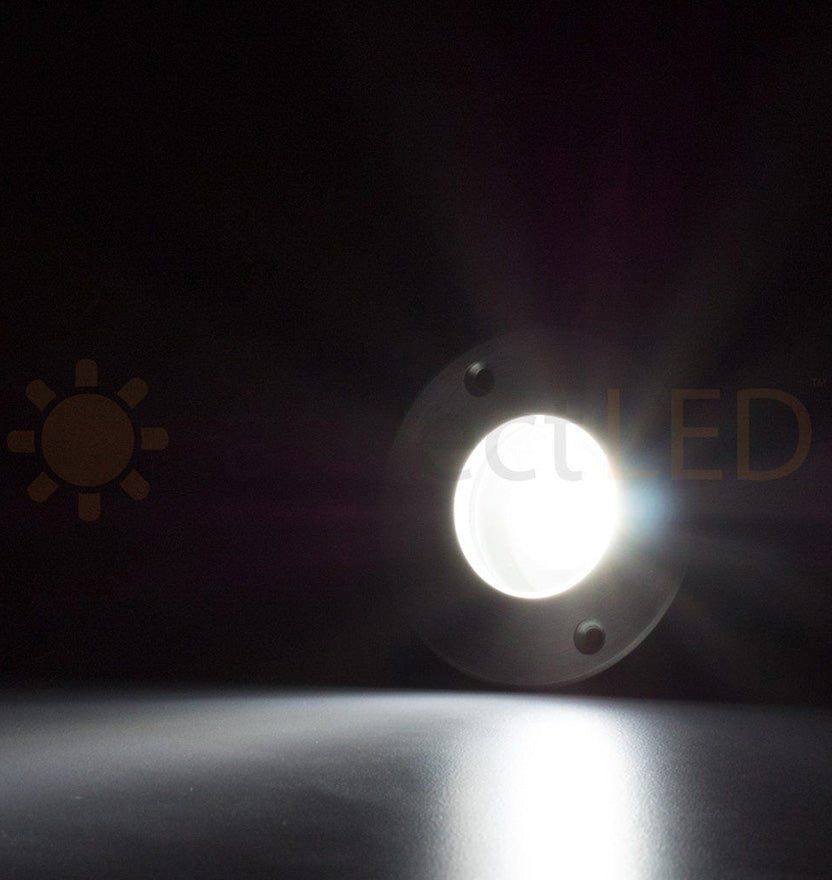 Small Round In-Ground/In-Wall LED Light - Ultra Bright (3W)