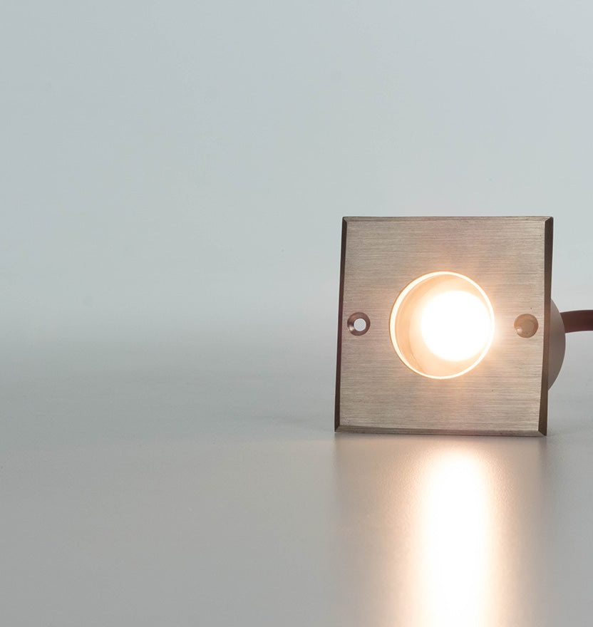 Small Square In-Ground/In-Wall LED Light - Ultra Bright (3W)