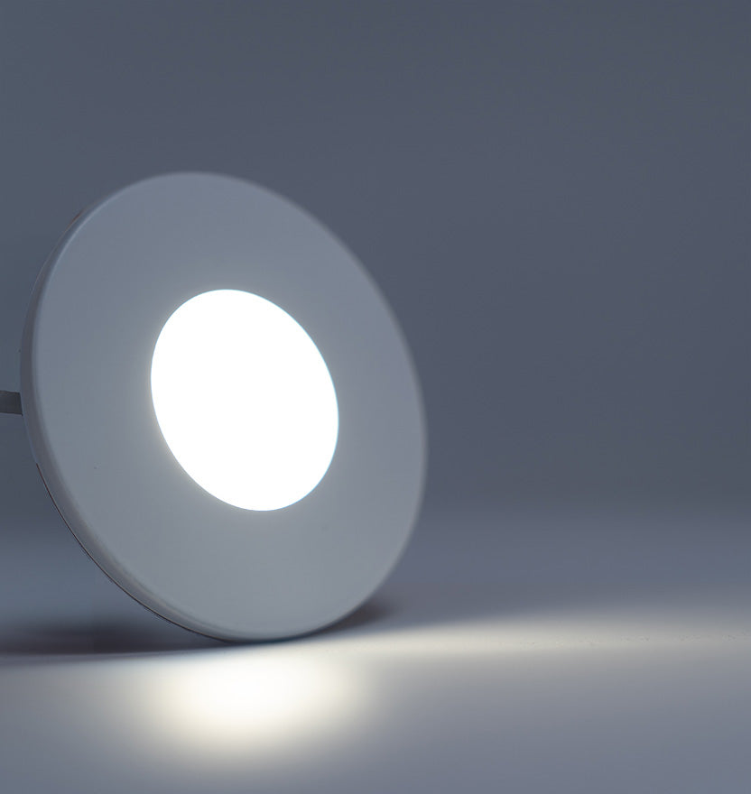3.15” Adjustable White Recessed Puck Light - 3W (25 Watt Equivalent)