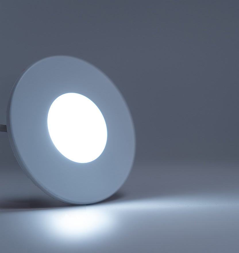 3.15” Adjustable White Recessed Puck Light - 3W (25 Watt Equivalent)