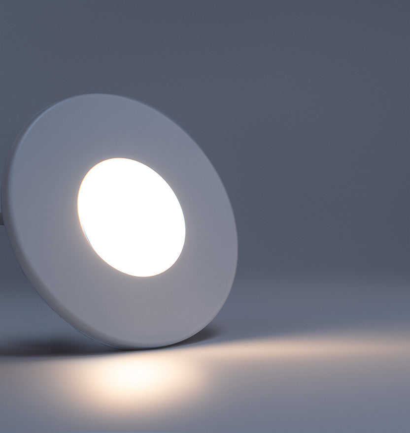 3.15” Adjustable White Recessed Puck Light - 3W (25 Watt Equivalent)